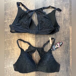 Set of 2 Maidenform lace bralettes